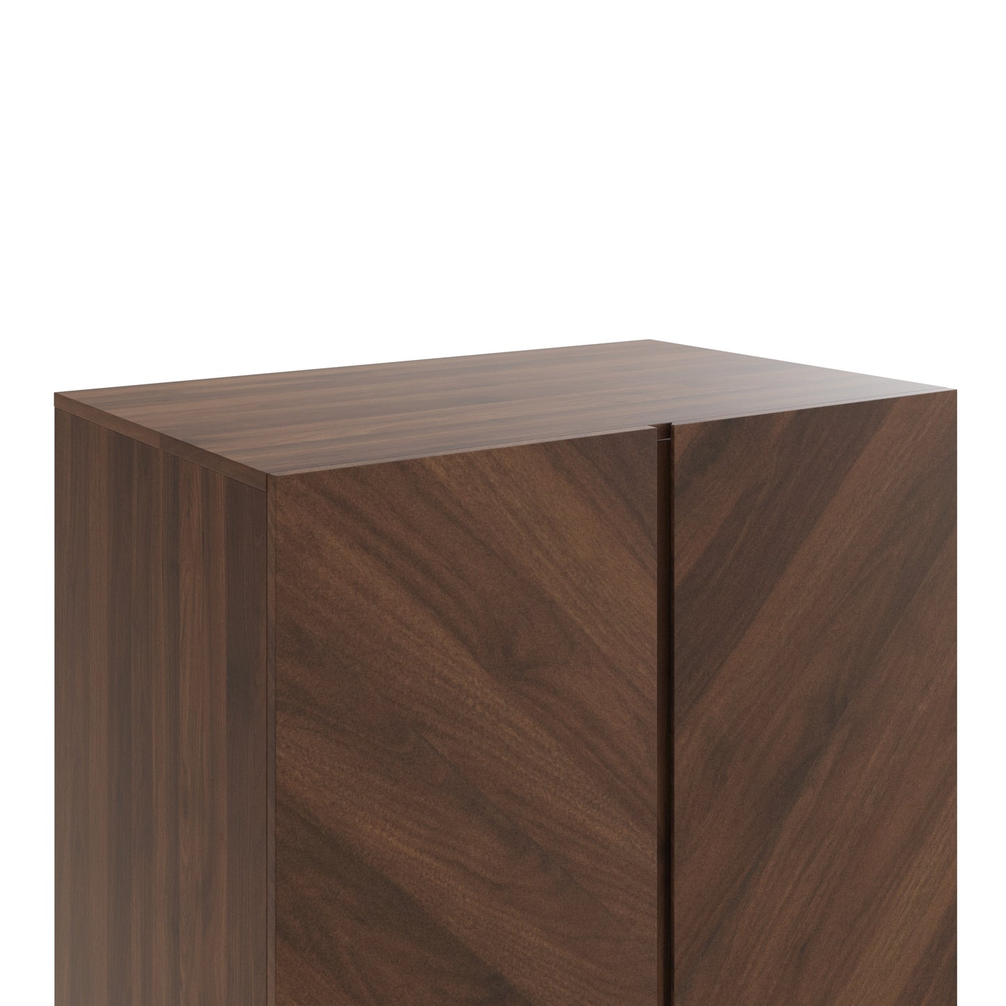 GFW Catania 2 Door 1 Drawer Wardrobe - Walnut 3