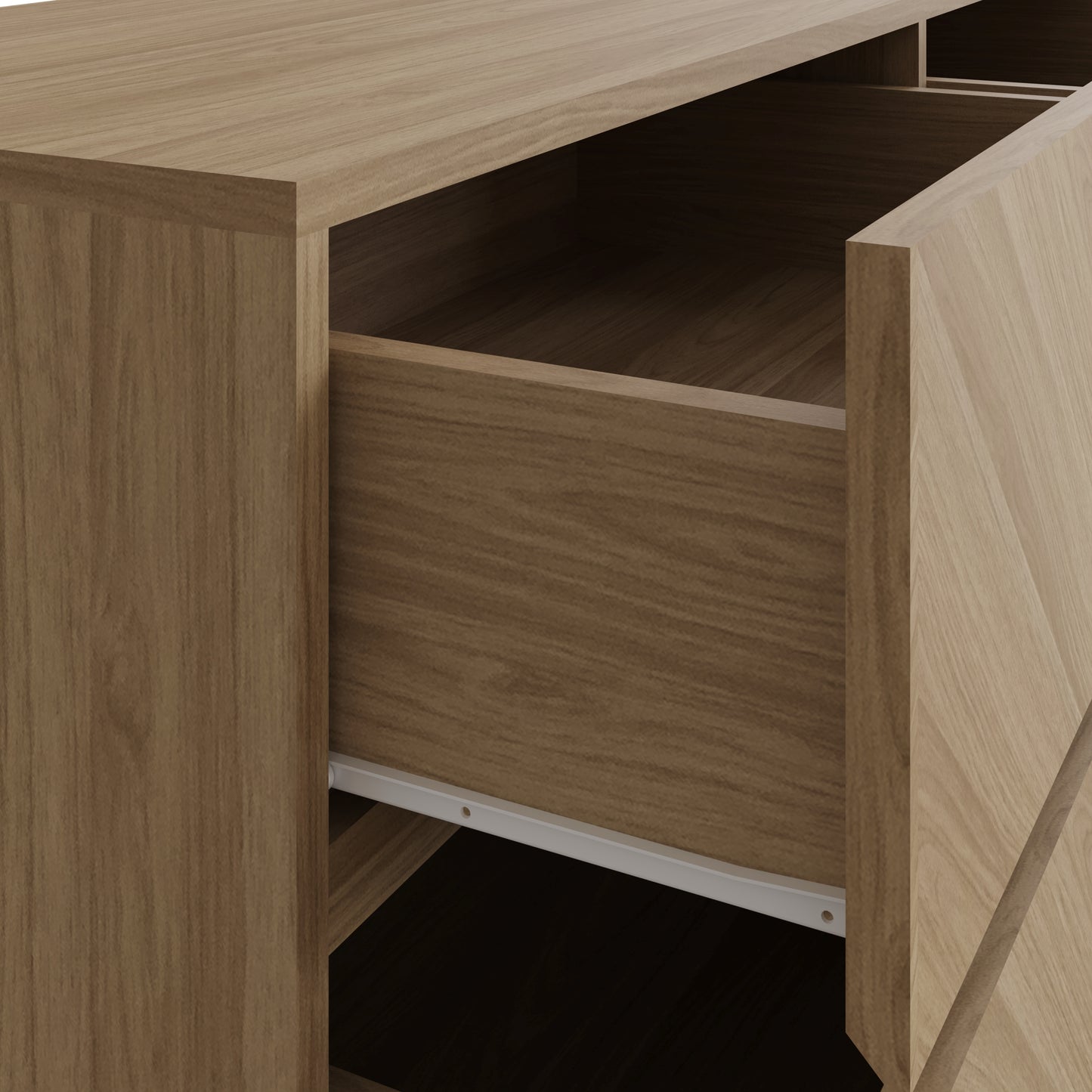 GFW Catania 3+3 Drawer Chest - Oak 3