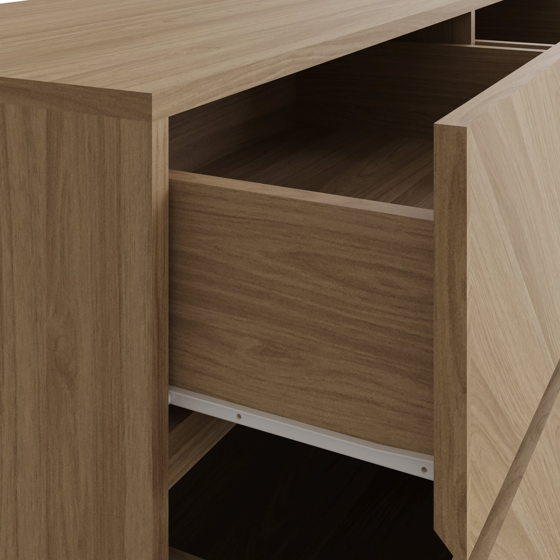 GFW Catania 3+3 Drawer Chest - Oak 3