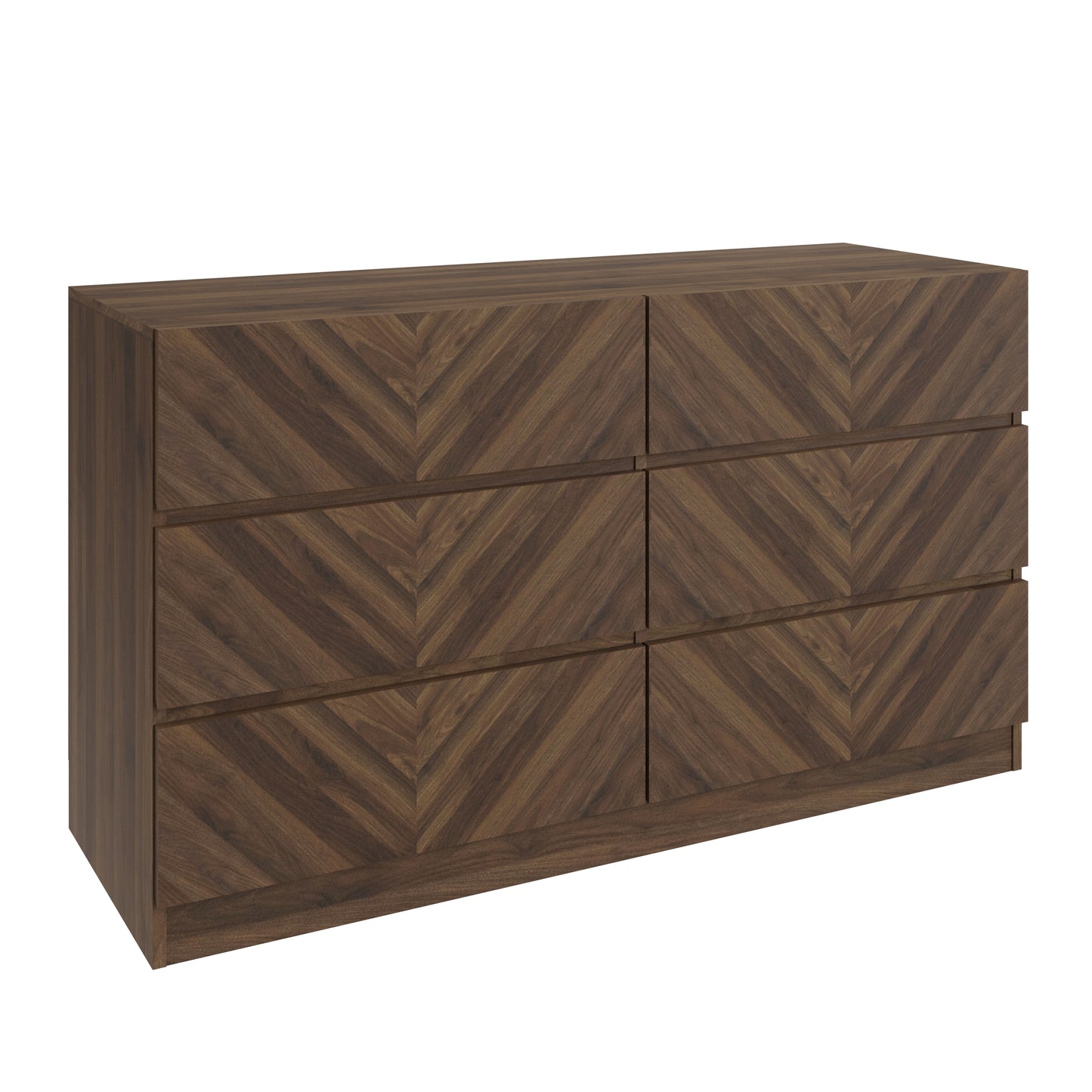 GFW Catania 3+3 Drawer Chest - Walnut 2