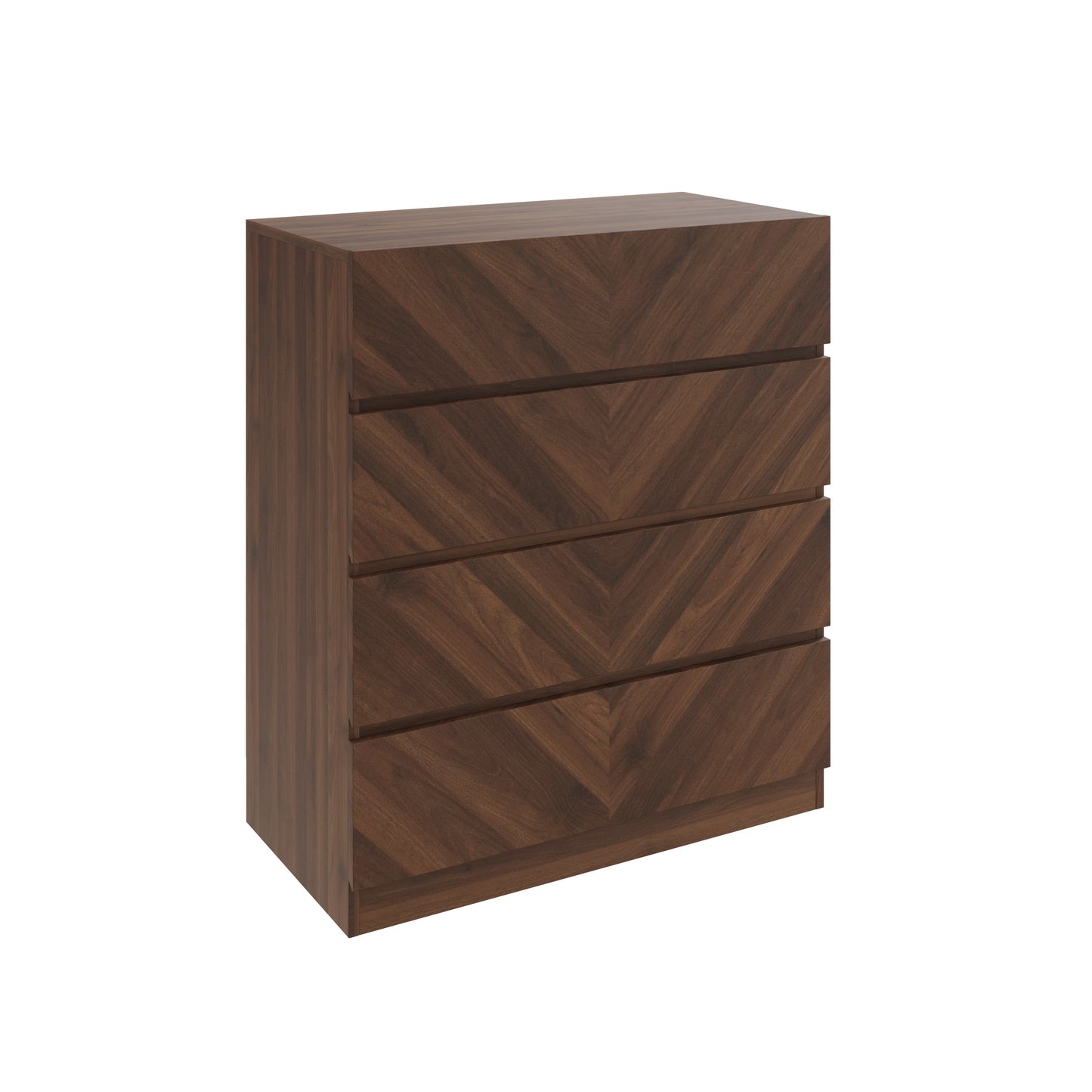 GFW Catania 4 Drawer Chest - Walnut 2