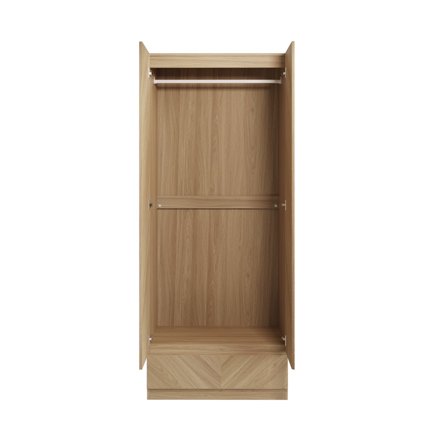 GFW Catania 2 Door 1 Drawer Wardrobe - Oak 2