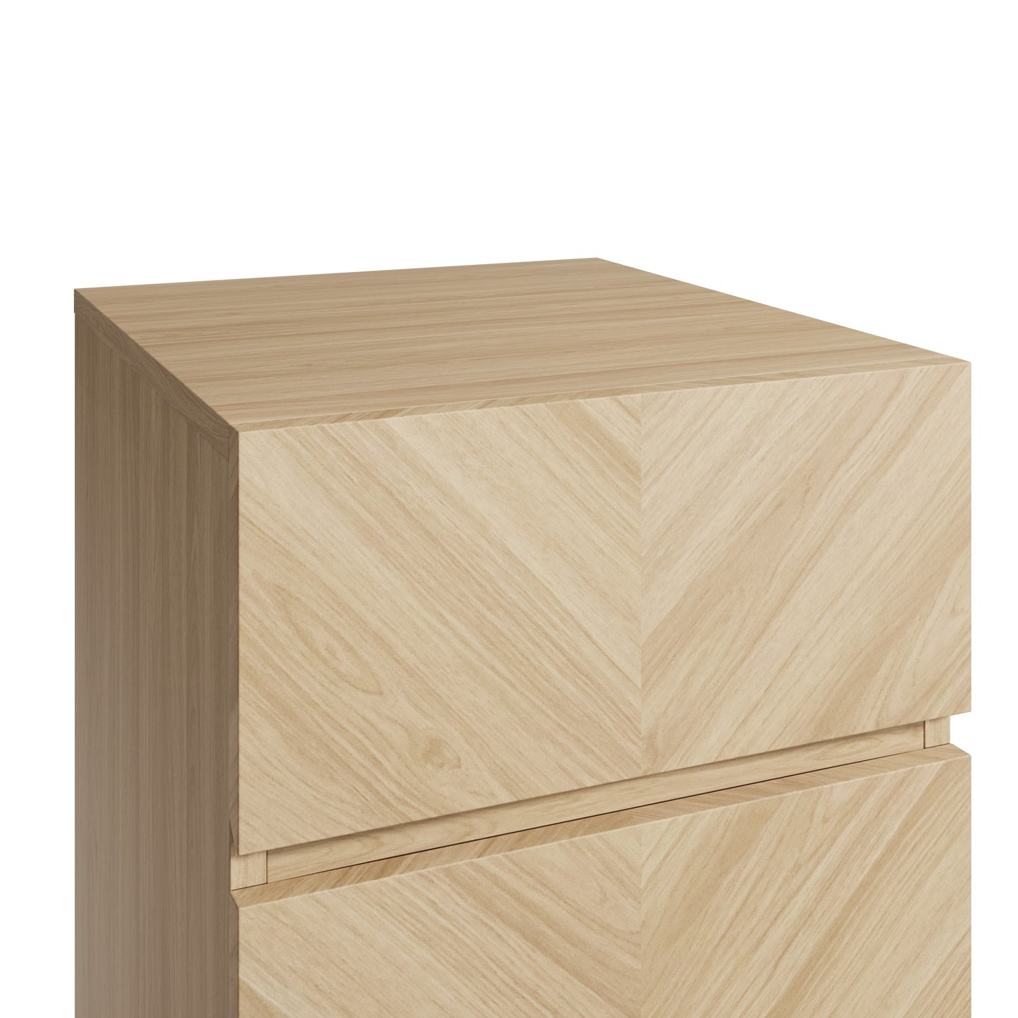 GFW Catania 3 Drawer Bedside - Oak 3