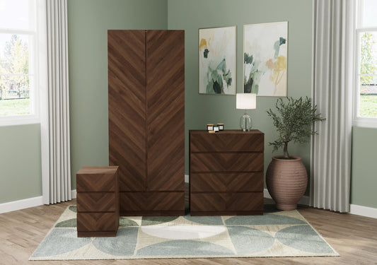 GFW Catania 3 Piece Furniture Set - Walnut