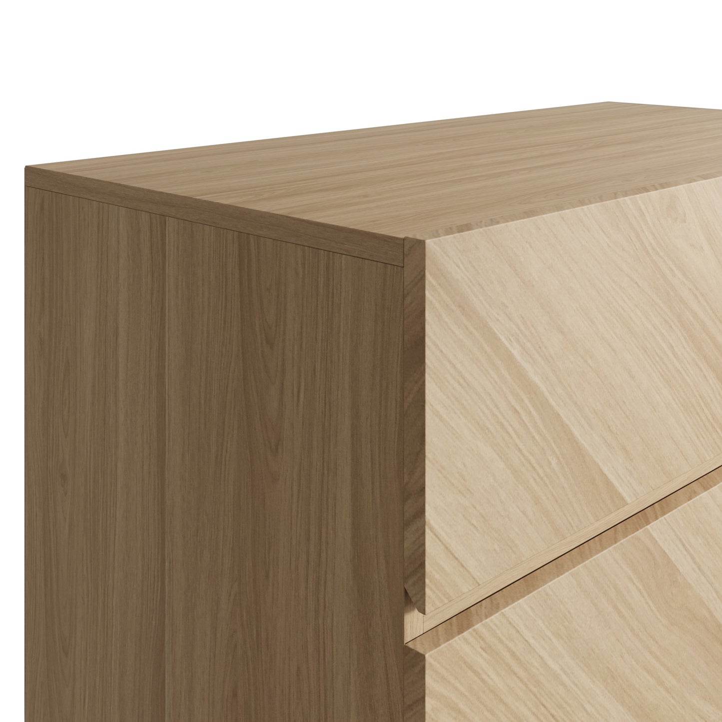 GFW Catania 4 Drawer Chest - Oak 3