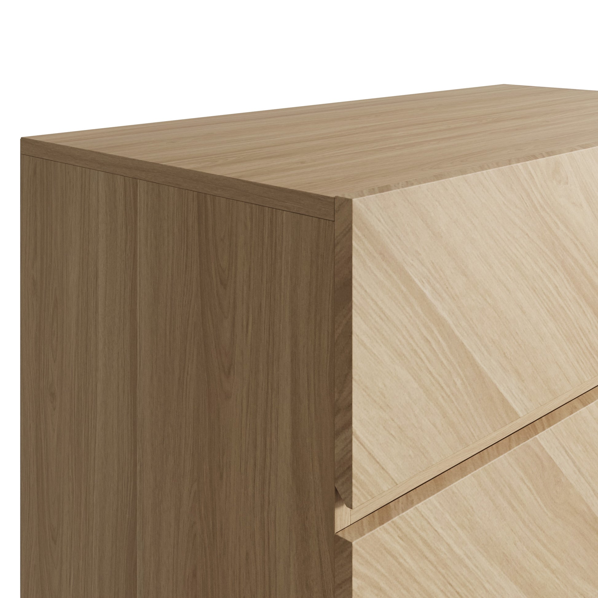 GFW Catania 4 Drawer Chest - Oak 3