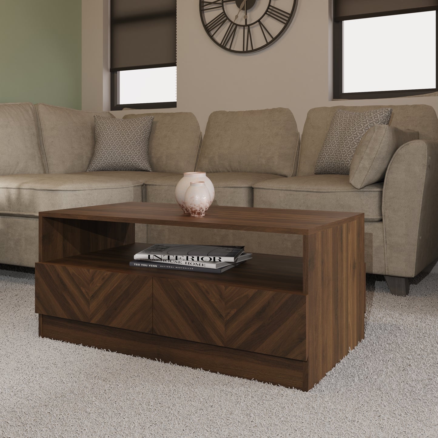 GFW Catania Coffee Table - Walnut