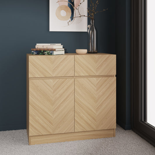 GFW Catania Compact Sideboard - Oak