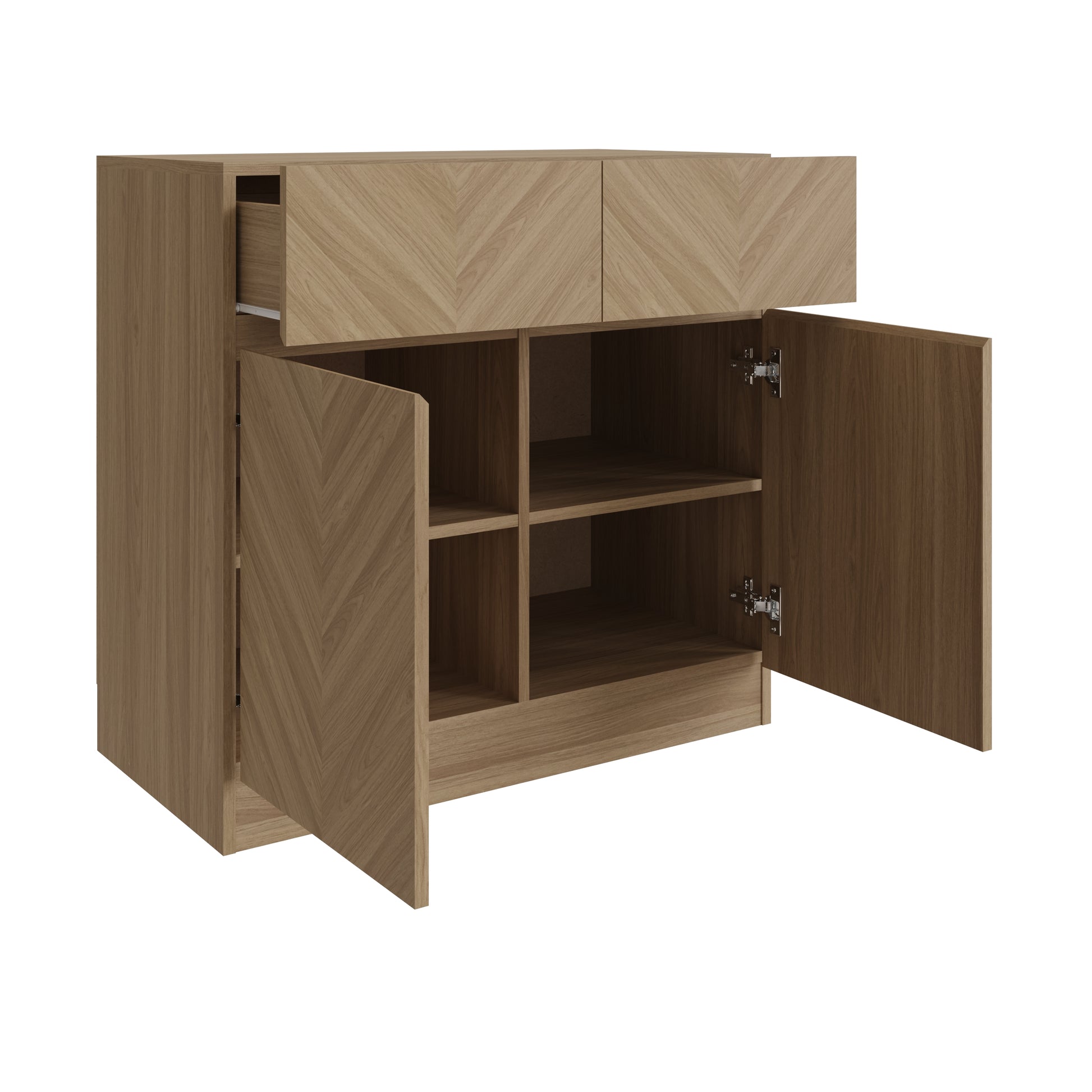 GFW Catania Compact Sideboard - Oak 2