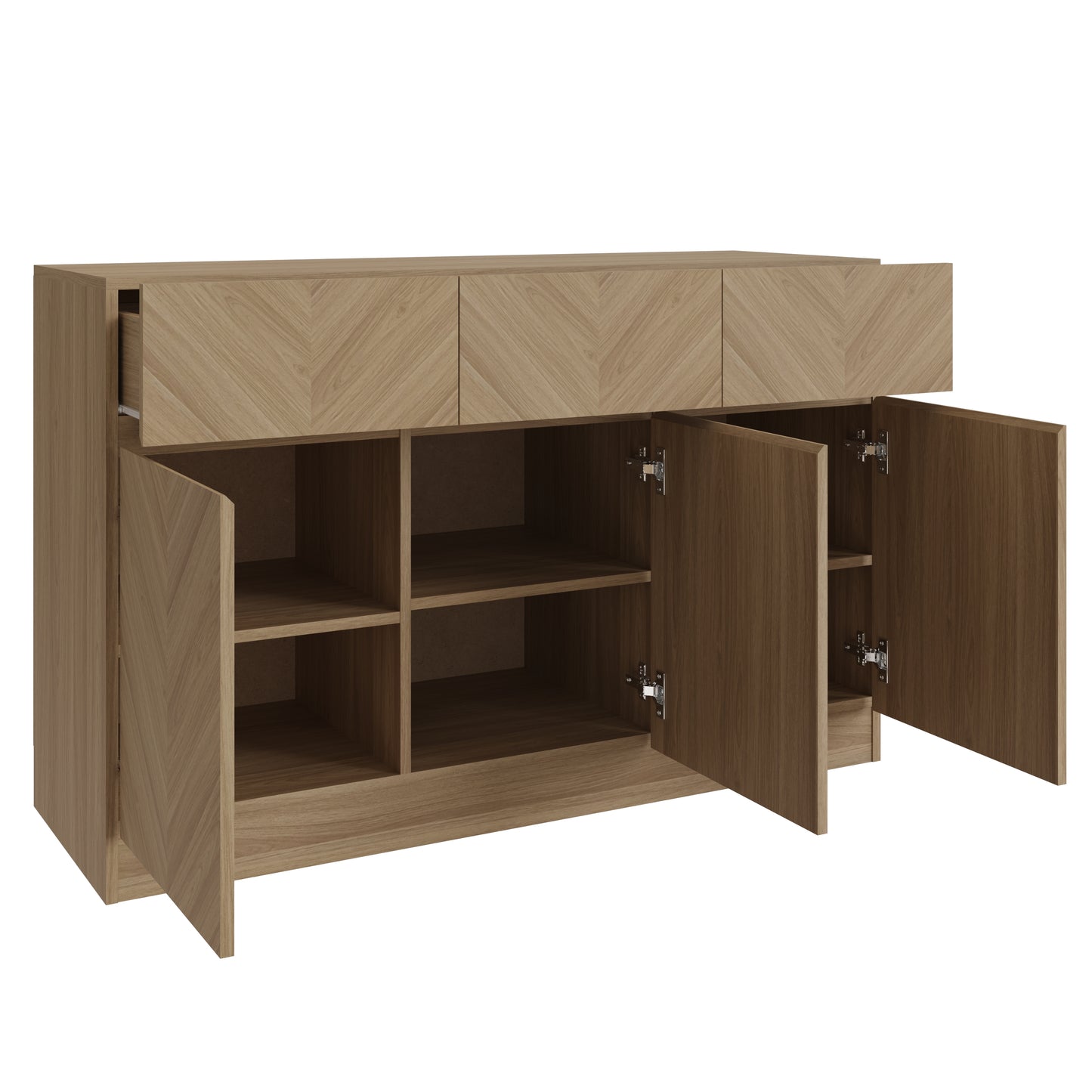 GFW Catania Large Sideboard - Oak 2