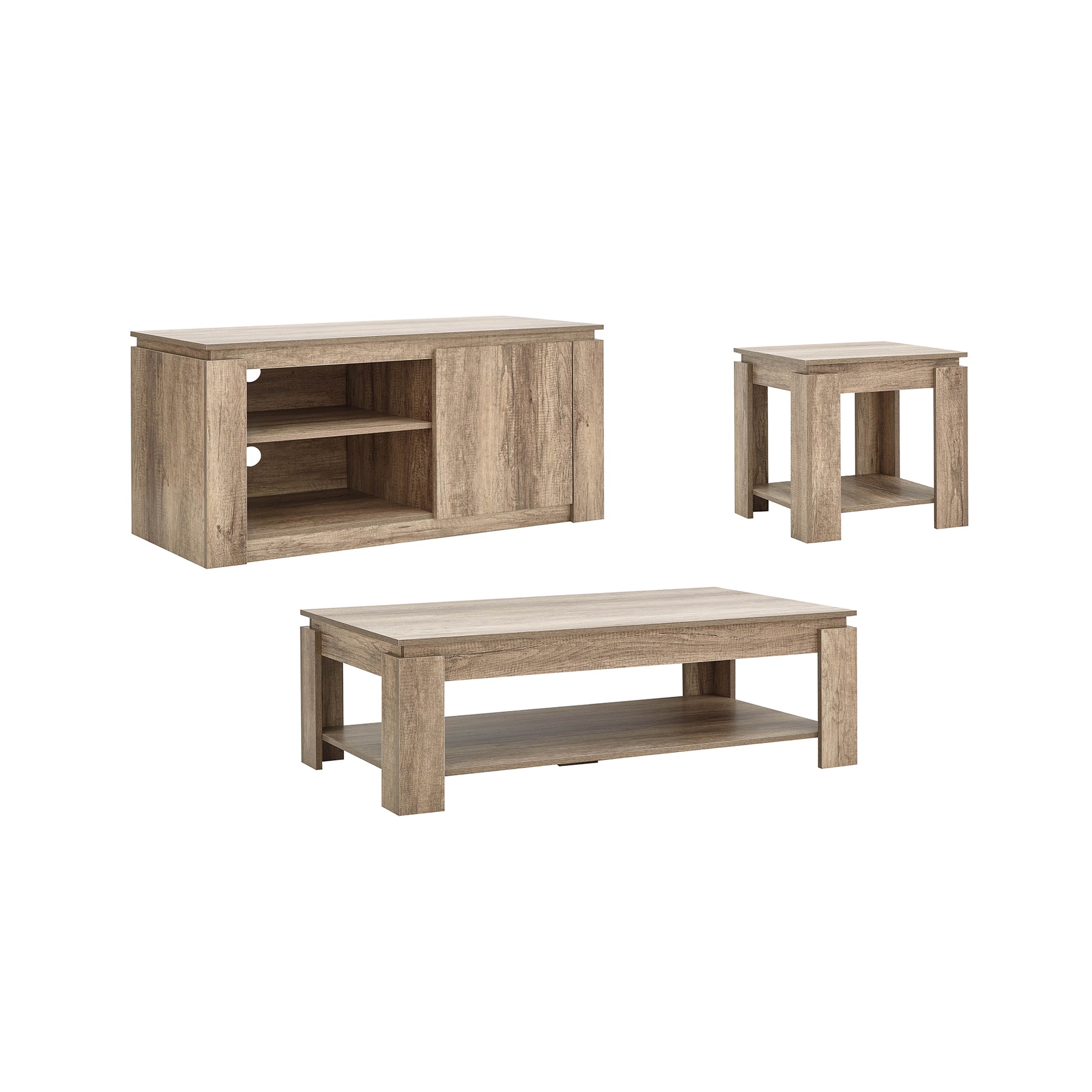 GFW Canyon Oak 3 Piece Furniture Set