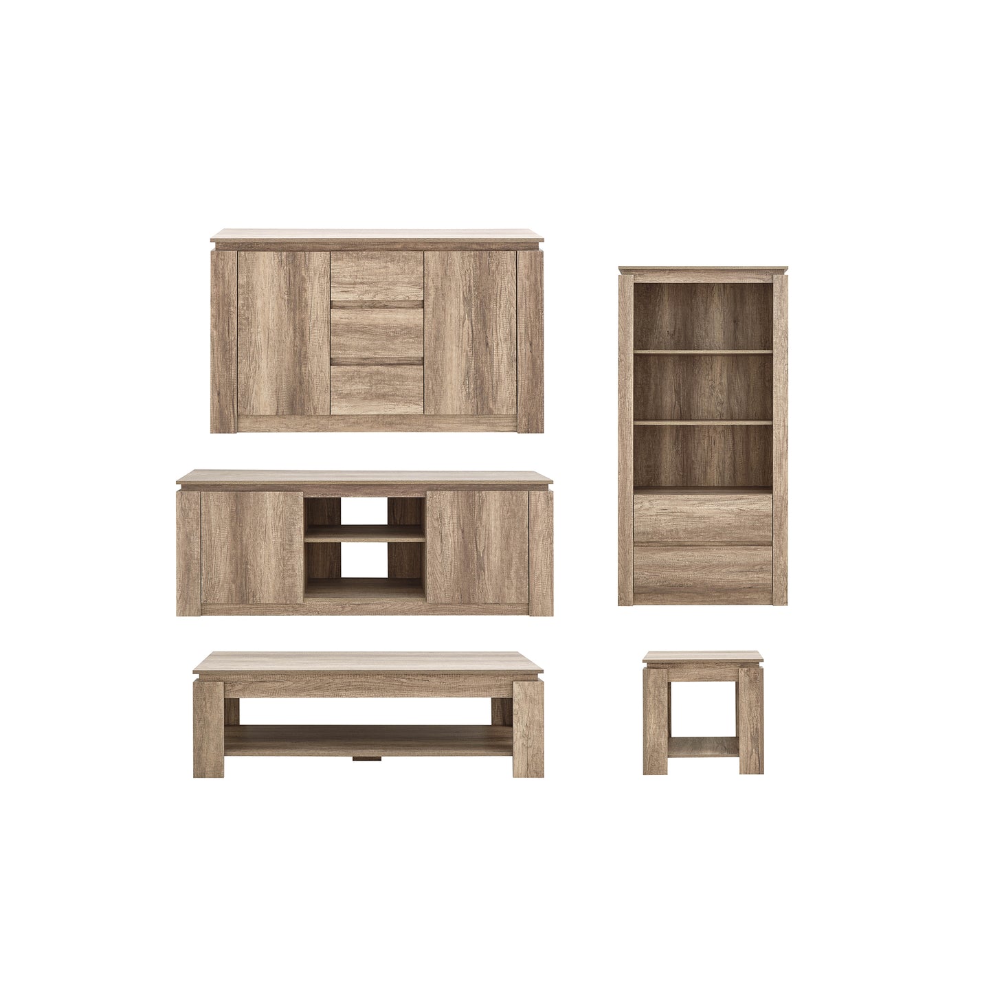 GFW Canyon Oak 5 Piece Furniture Set