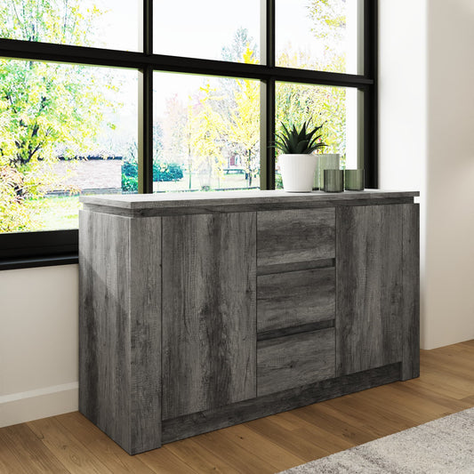 GFW Canyon Charcoal Grey Sideboard