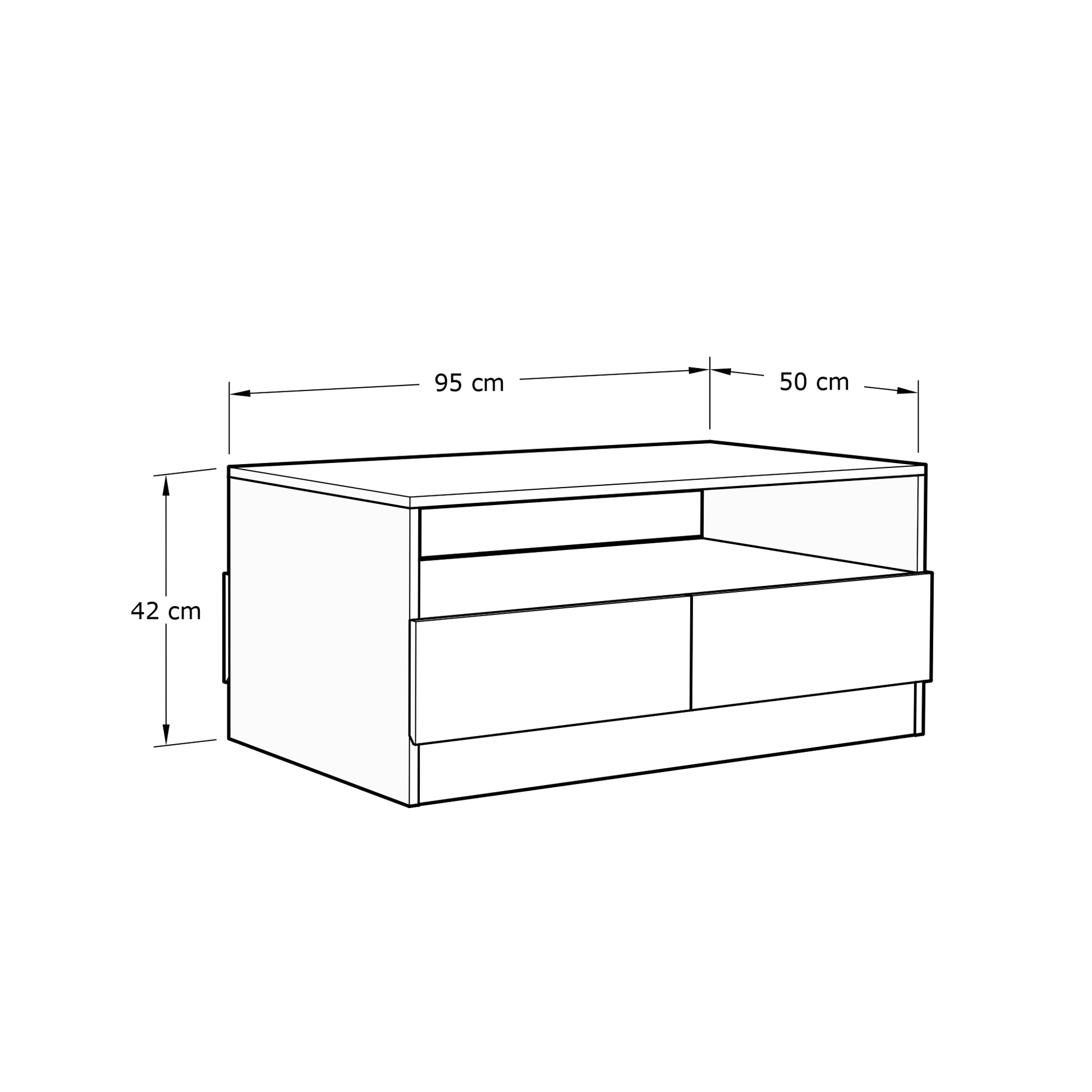 GFW Catania Coffee Table - Oak 4