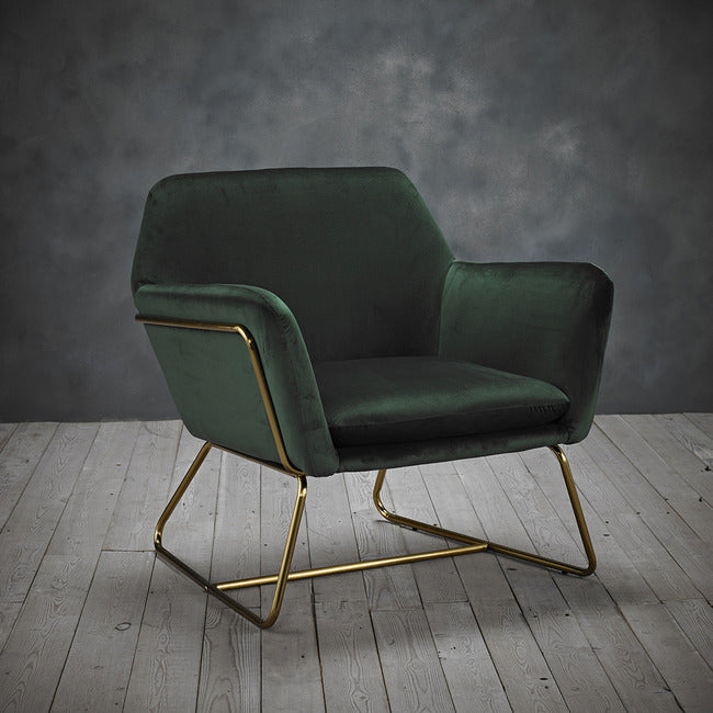 Luminosa Living Crane Fabric Chair - Green