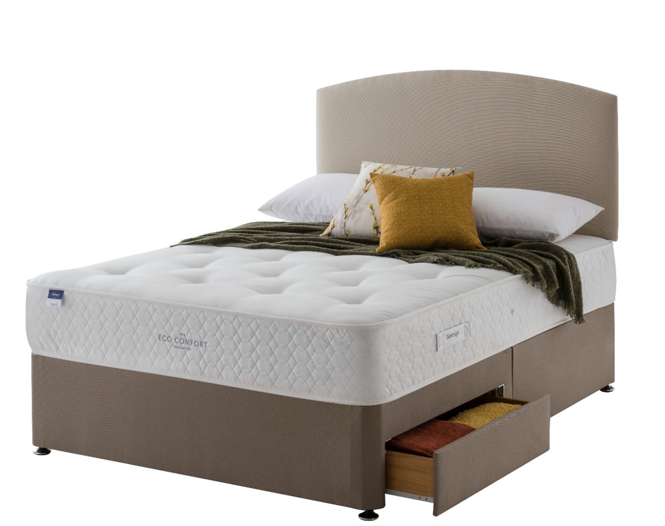 Silentnight Saffron Eco Divan Bed - Double