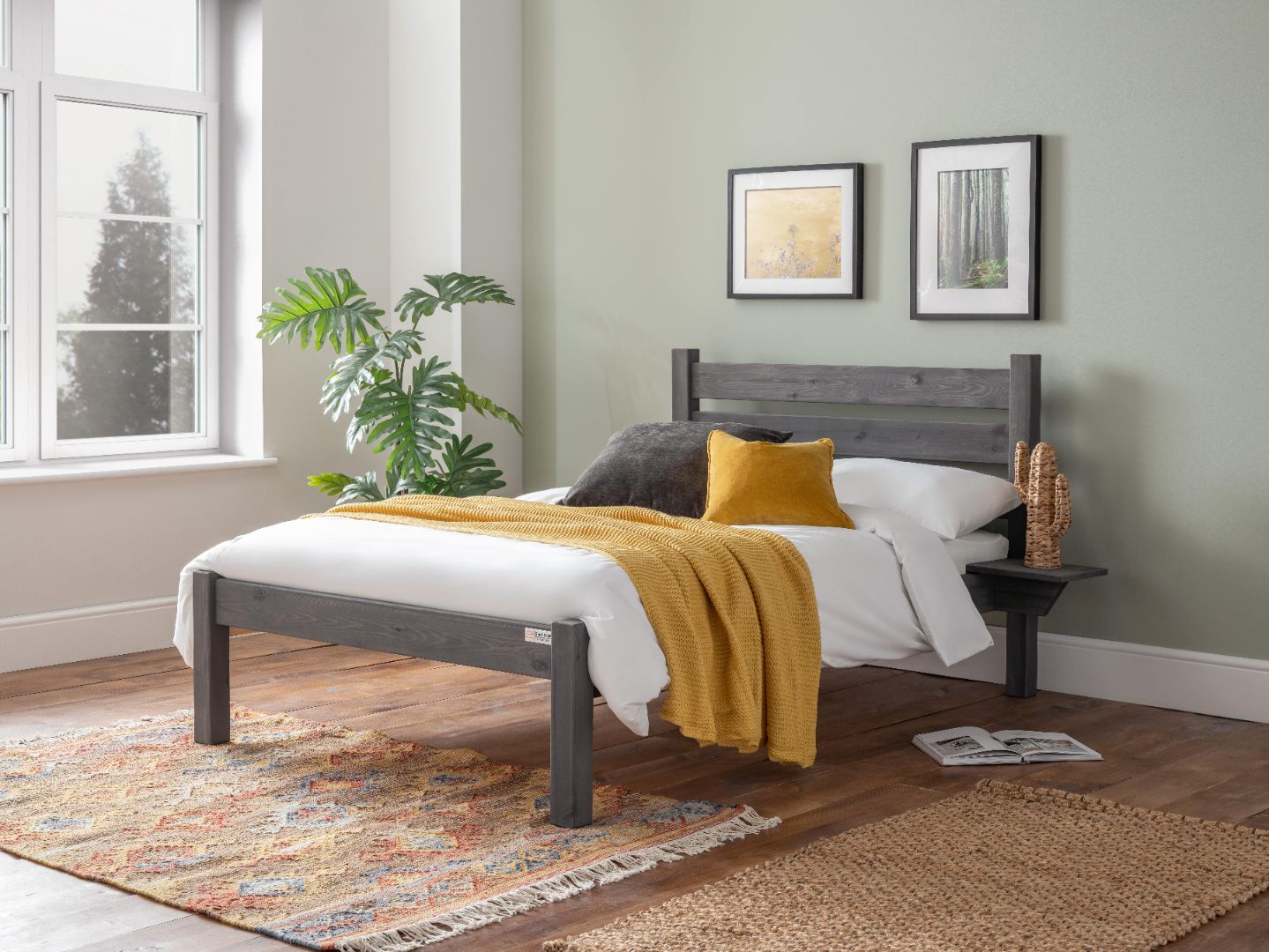 Urban Slumber Woodford Plus Low Foot End Wooden Bed Frame - Double