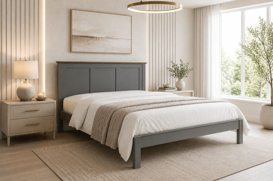 Conway Wooden Bed Frame - Grey