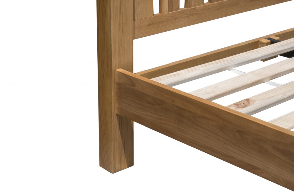 Denver Oak Wooden Bed Frame - Double 2