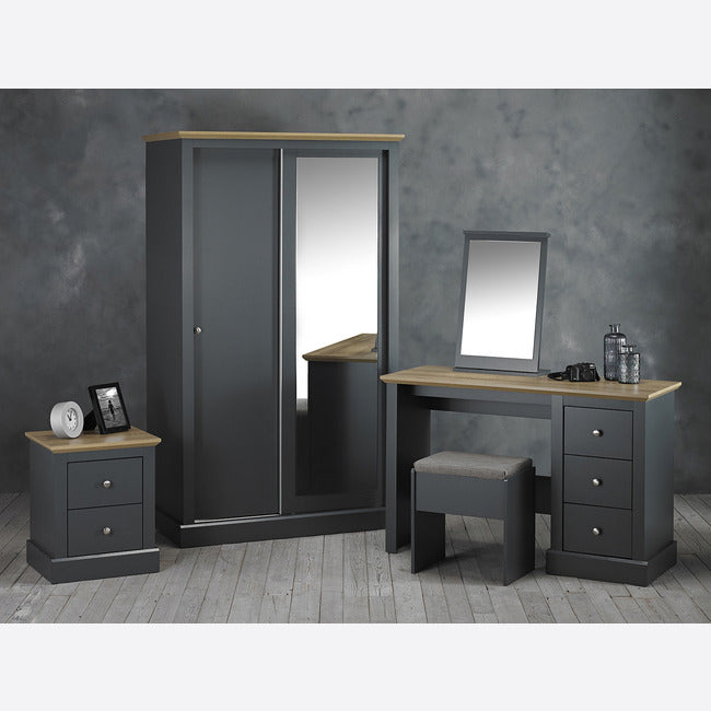 Luminosa Living Dallas 2 Door Sliding Wardrobe - Charcoal 3