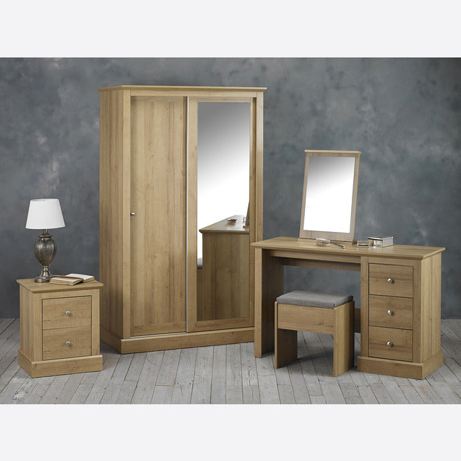 Luminosa Living Dallas 2 Door Sliding Wardrobe - Oak 3