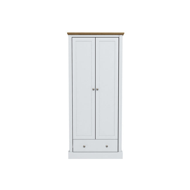 Luminosa Living Dallas 2 Door Wardrobe - White