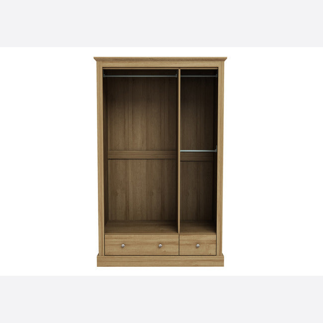 Luminosa Living Dallas 3 Door Wardrobe - Oak 2