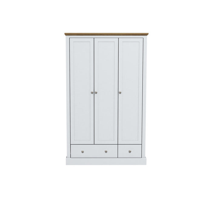 Luminosa Living Dallas 3 Door Wardrobe - White