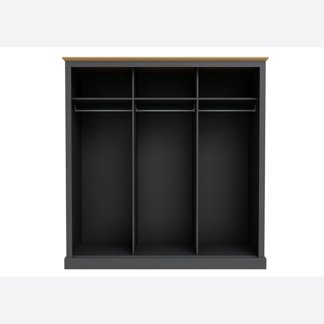 Luminosa Living Dallas 3 Door Sliding Wardrobe - Charcoal 2