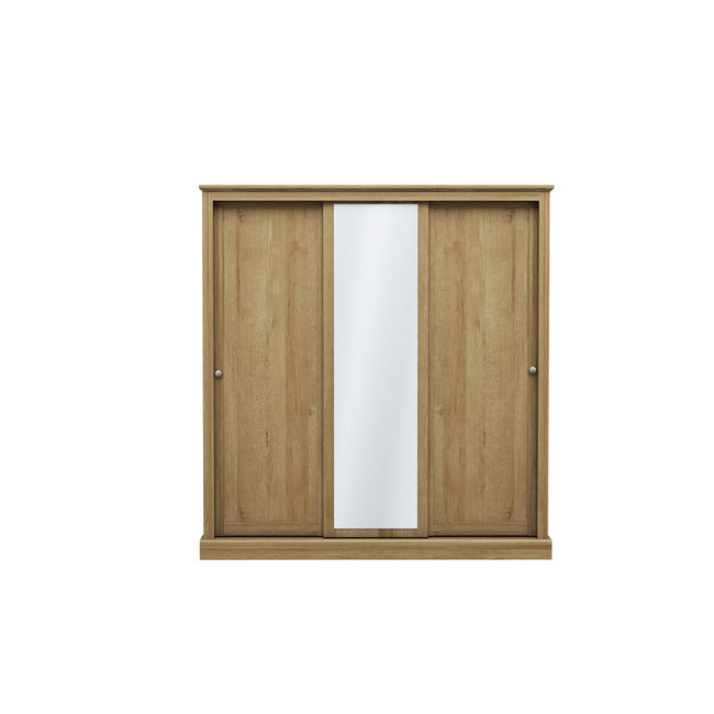 Luminosa Living Dallas 3 Door Sliding Wardrobe - Oak