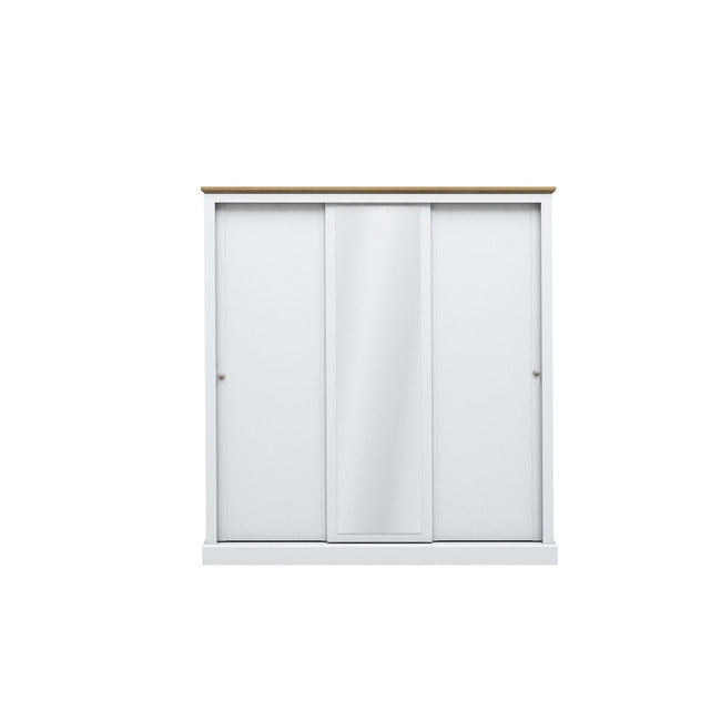 Luminosa Living Dallas 3 Door Sliding Wardrobe - White