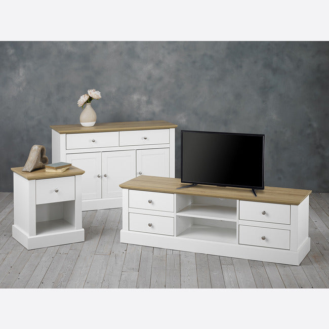 Luminosa Living Dallas TV Unit - White 2