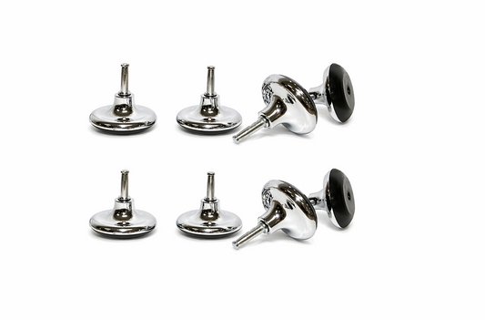 Divan Base Chrome Glides - 8 Pack