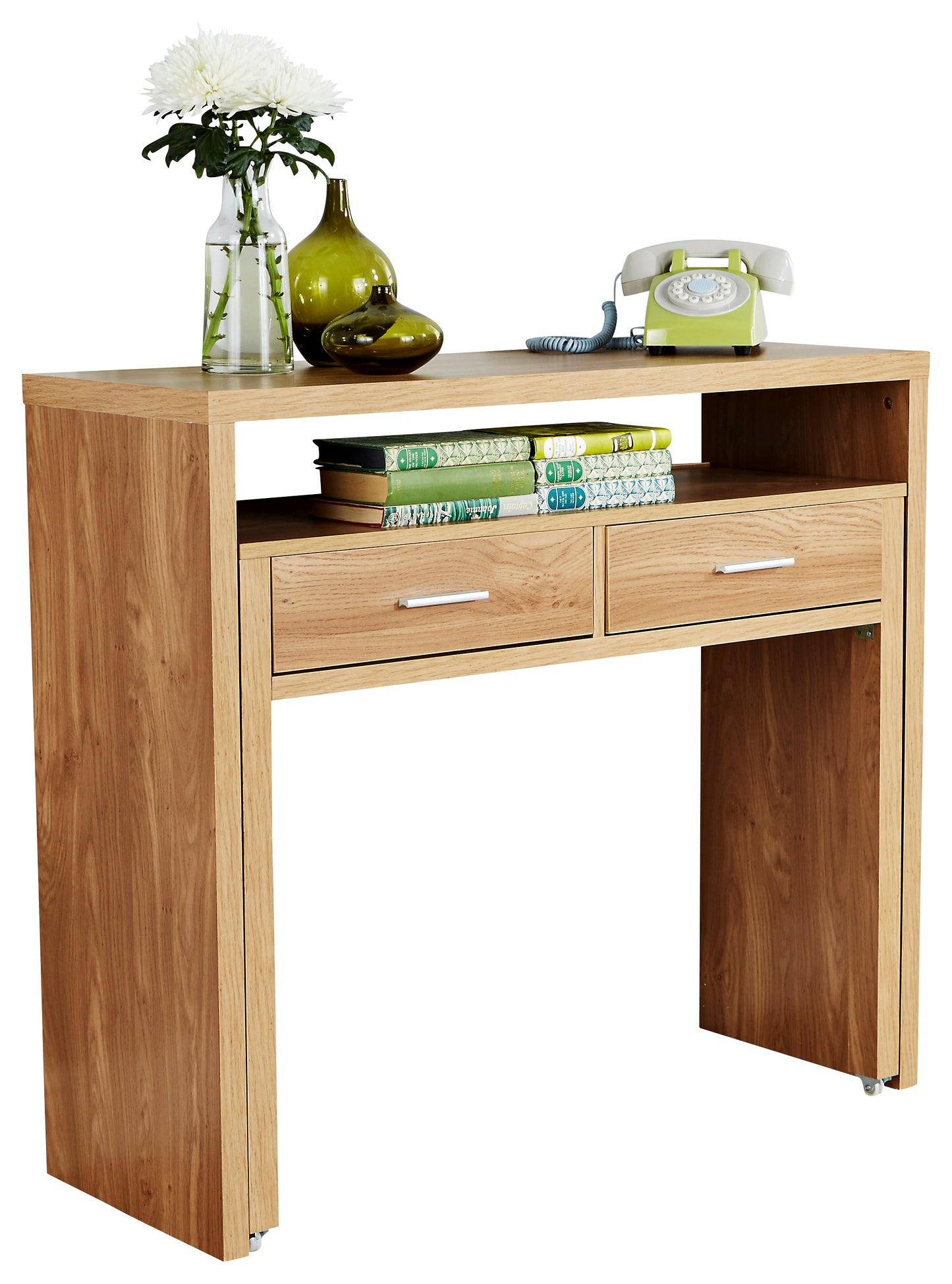 GFW Regis Extending Desk - Oak 3