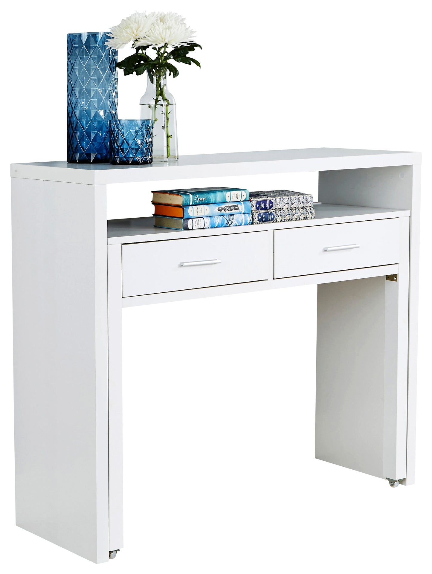 GFW Regis Extending Desk - White 3