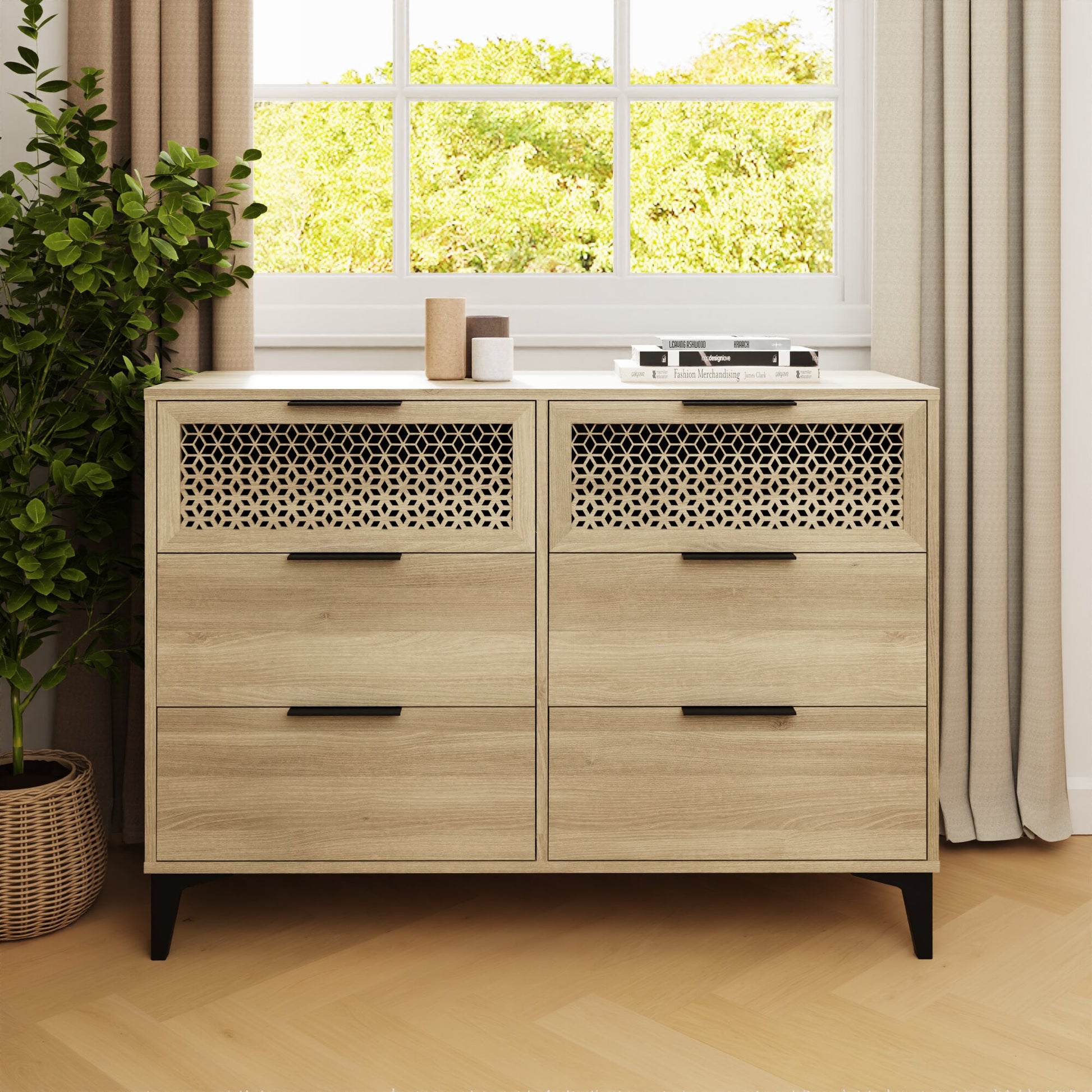 GFW Ezra 3+3 Drawer Chest 2