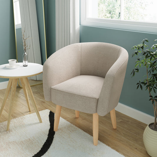 GFW Florence Fabric Chair - Natural Stone