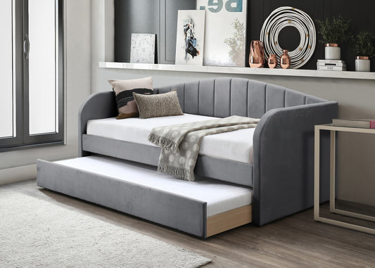 Newberry Fabric Day Bed - Grey