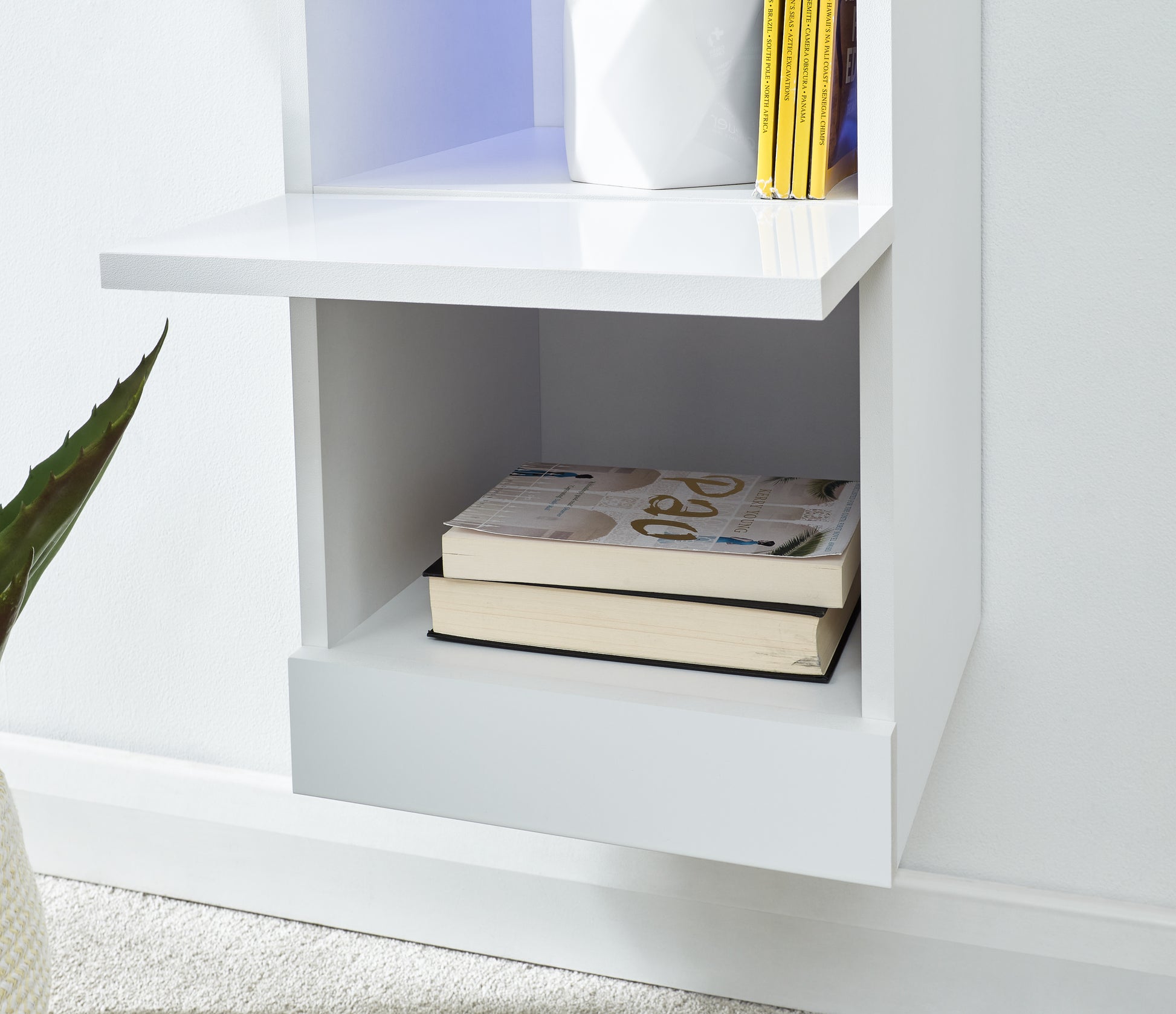 GFW Galicia Wall Mounted Shelving Unit - White 3