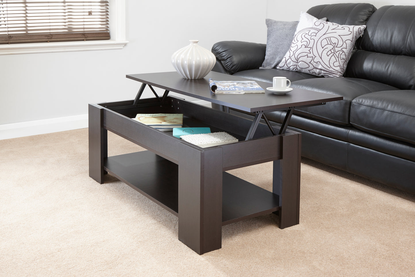 GFW Lift Up Coffee Table - Espresso 2