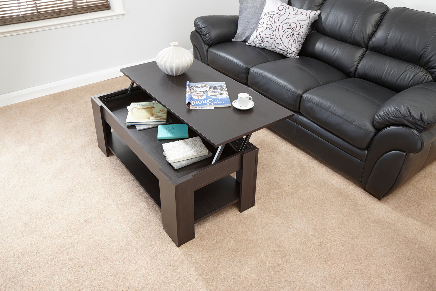 GFW Lift Up Coffee Table - Espresso 3