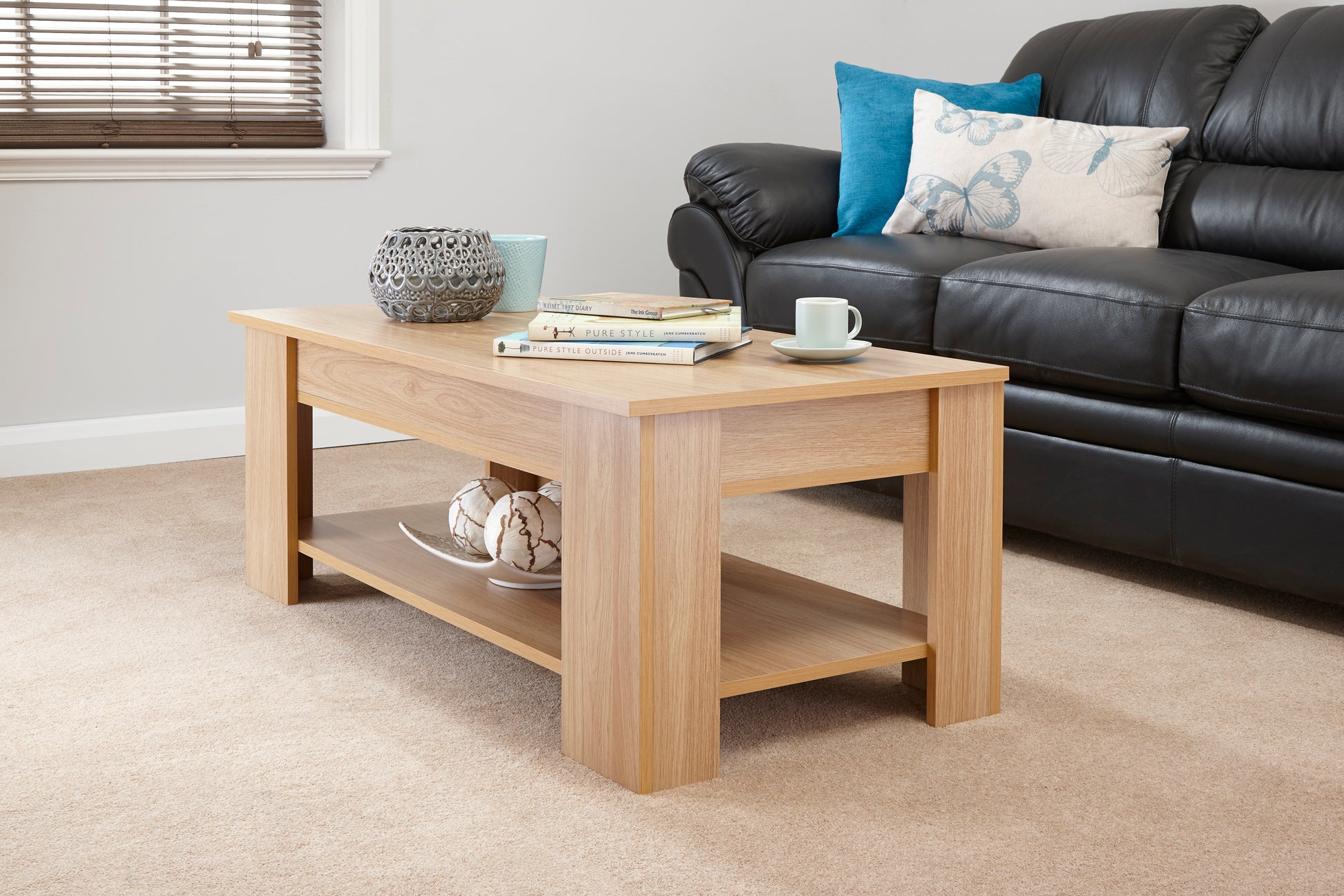 GFW Lift Up Coffee Table - Oak