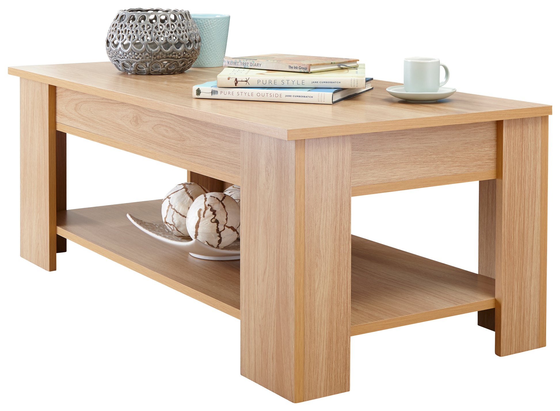 GFW Lift Up Coffee Table - Oak 4