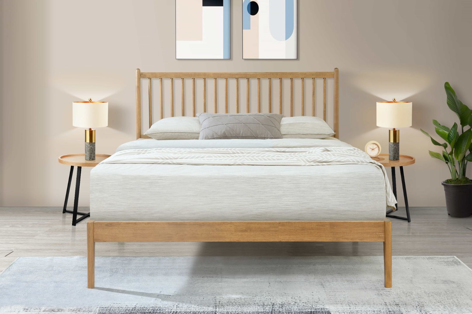 Gabriel Wooden Bed Frame 2