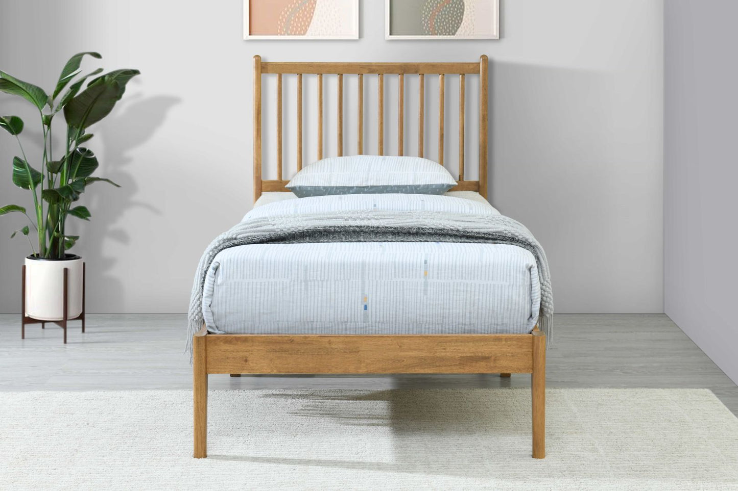 Gabriel Wooden Bed Frame - Single 2