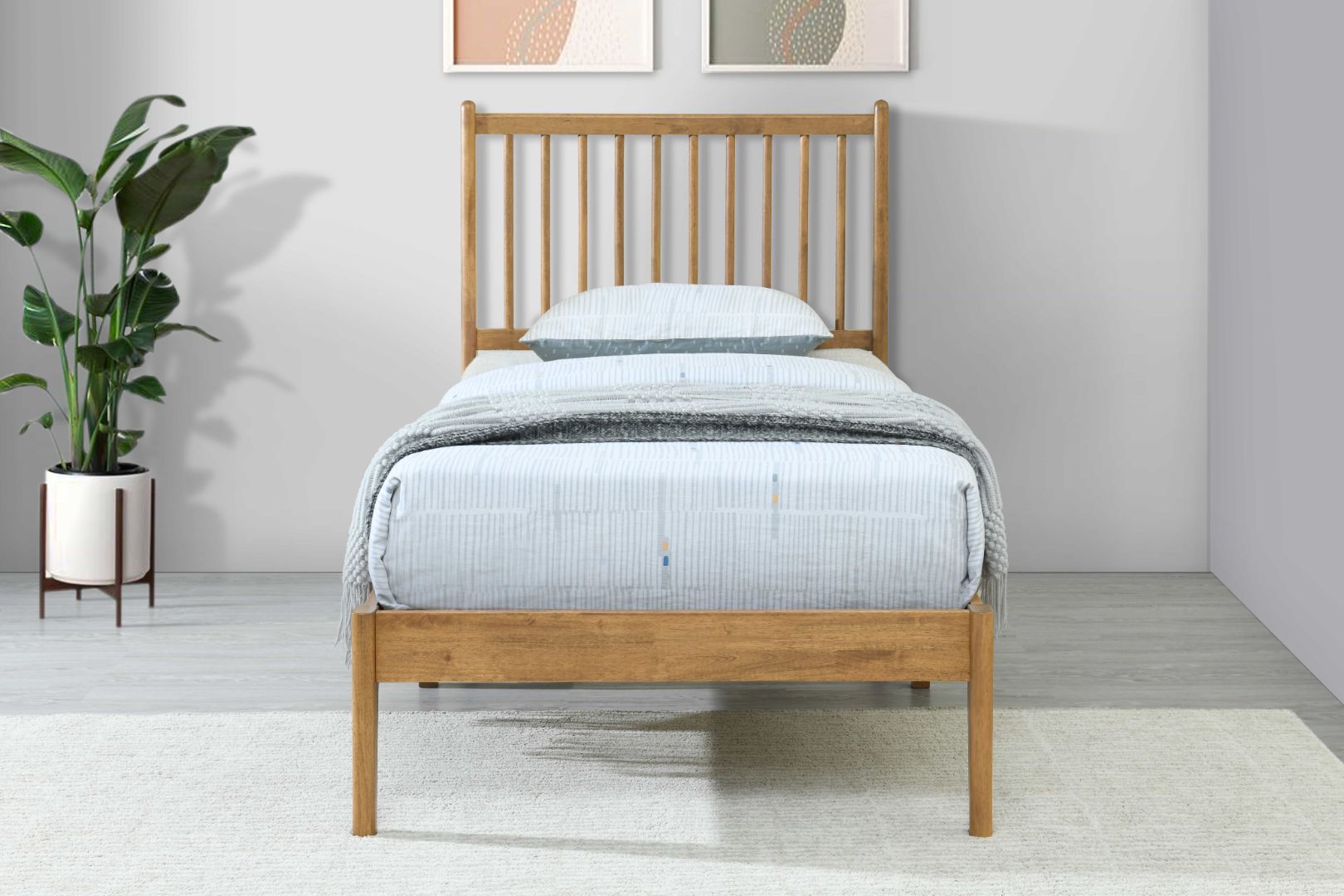 Gabriel Wooden Bed Frame - Single 2
