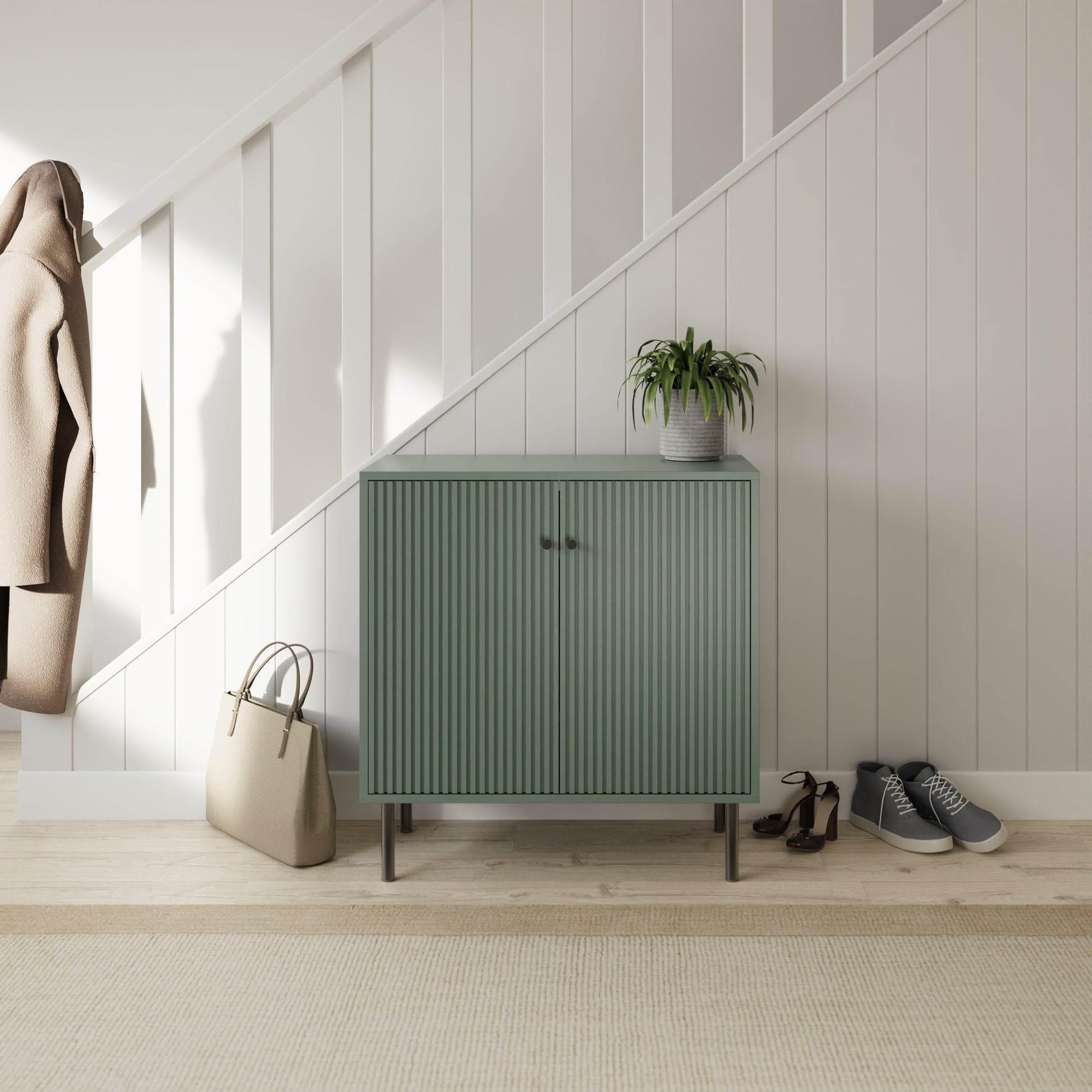 Garrucha Utility Shoe Cabinet - Dowager Green