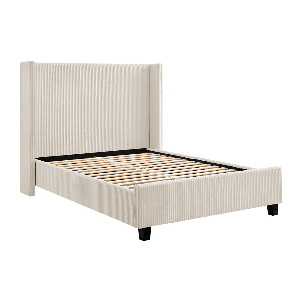 Limelight Gemini Natural Fabric Bed Frame - without mattress