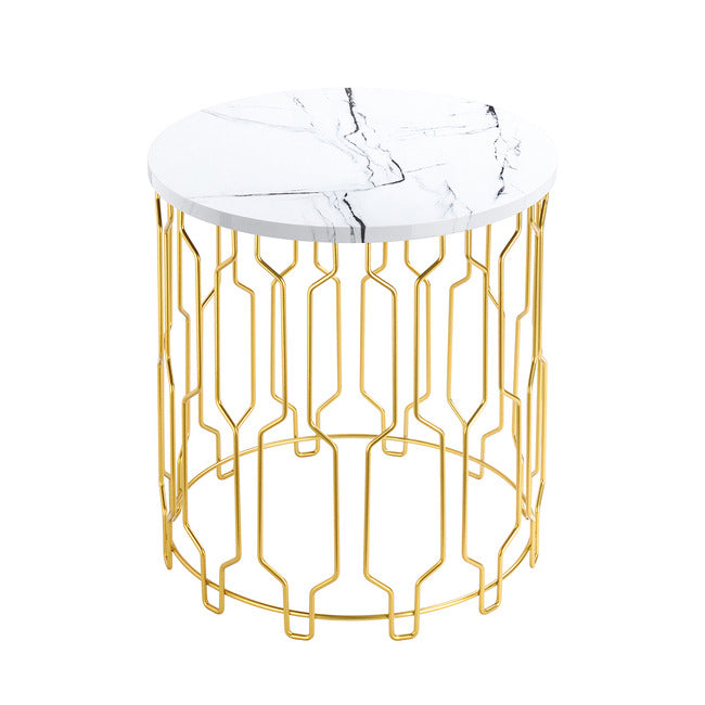 Luminosa Living Garland End Table - White 2