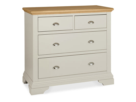 Hampstead Soft Grey & Pale Oak 2+2 Drawer Chest